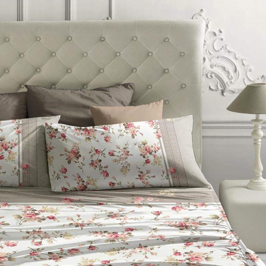Completo Letto Matrimoniale Flanella Maxi Laura Biagiotti Clotilde