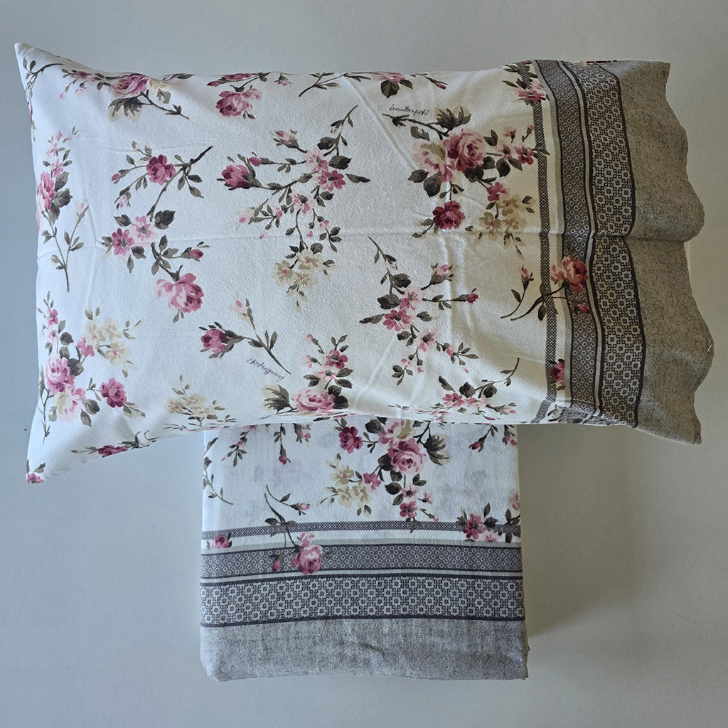 Completo Letto Matrimoniale Flanella Maxi Laura Biagiotti Clotilde