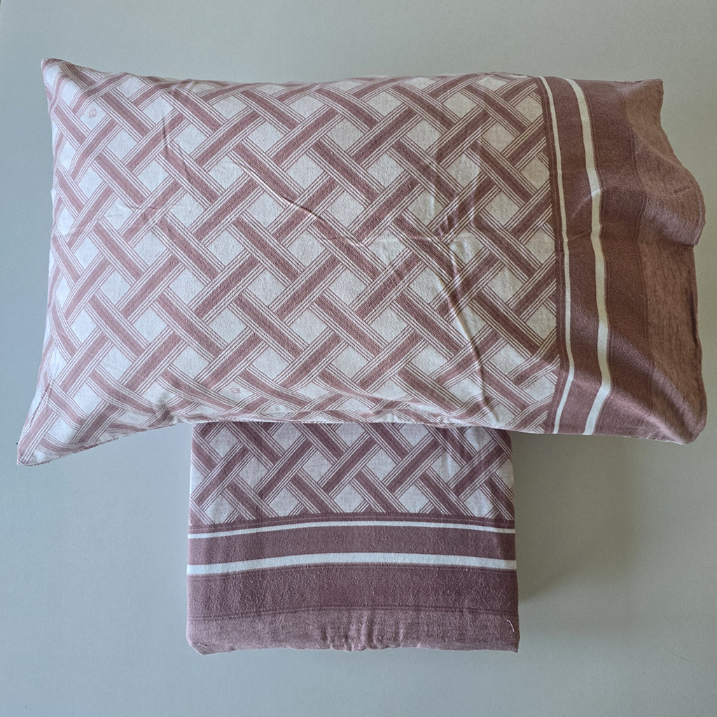 Completo Letto Matrimoniale Flanella Maxi Laura Biagiotti Zoe Malva