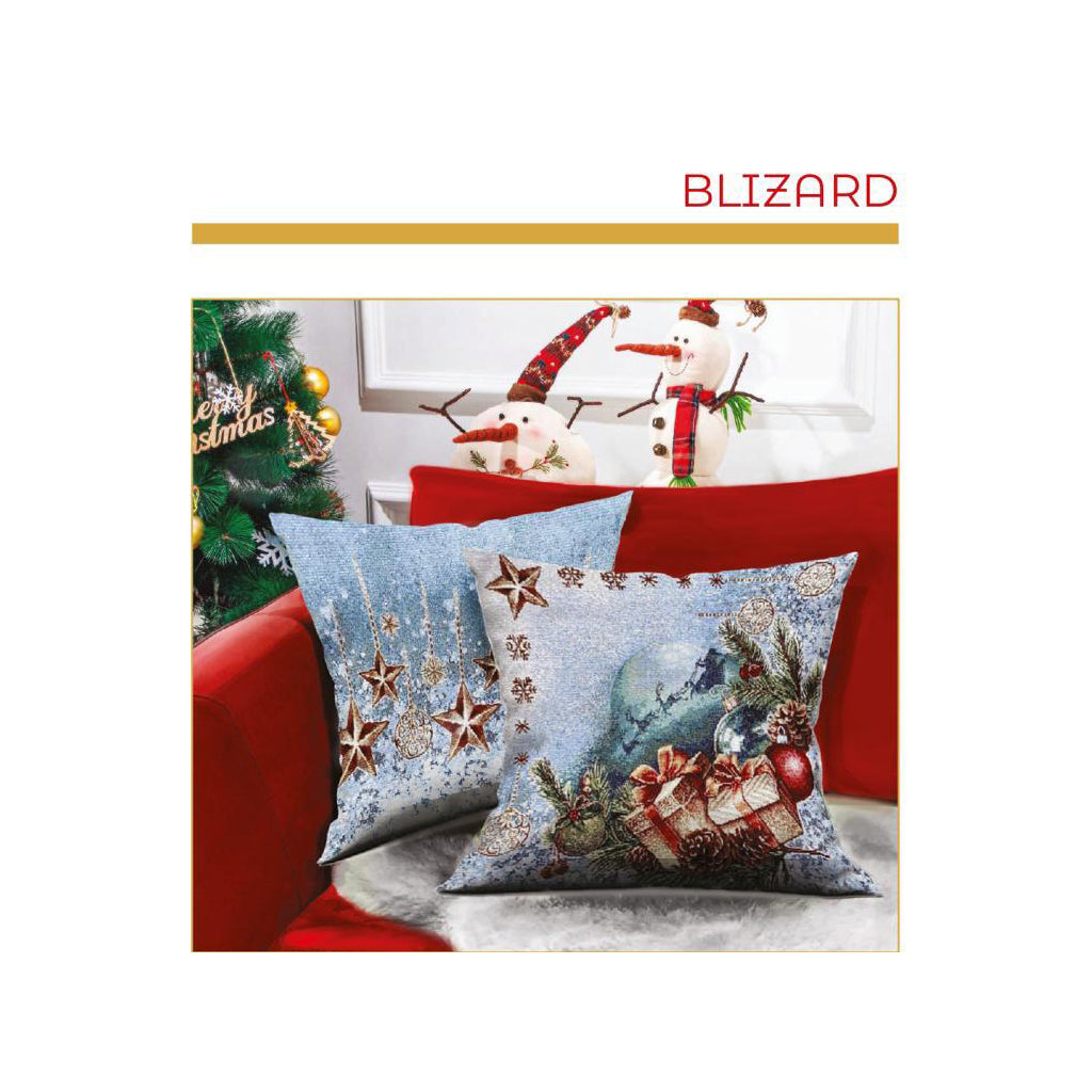 Cuscino arredo Natalizio Gobelin Blizard Double Face