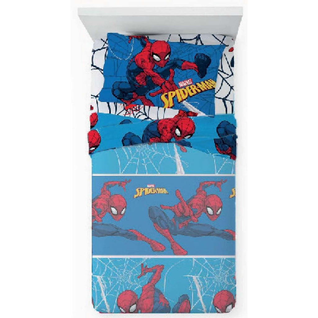 Set Lenzuola Cotone Singolo Novia Spiderman