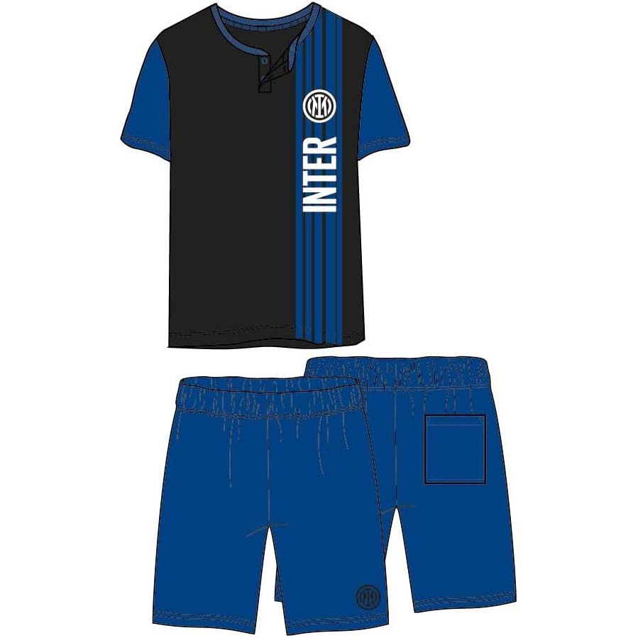 Pigiama Cotone Manica Corta Pantaloncini Inter