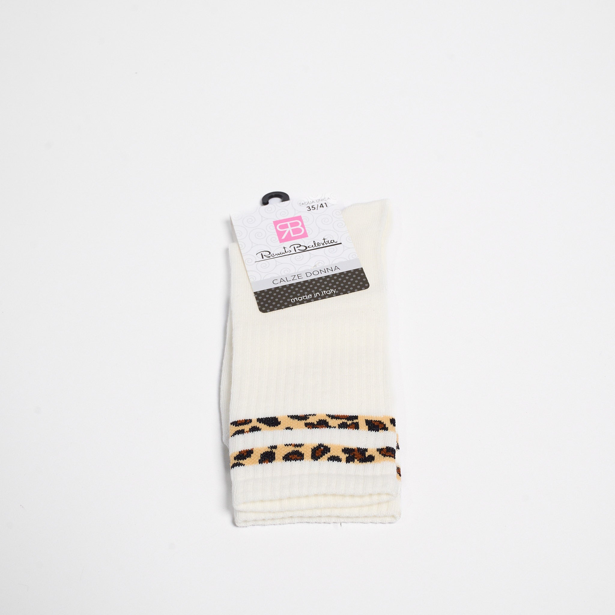 Calzino Donna Corto Caldo Cotone Renato Balestra Animalier