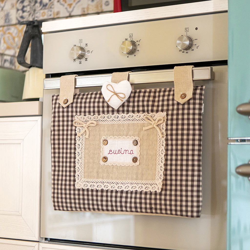 Copriforno Quadretti Cucina My House