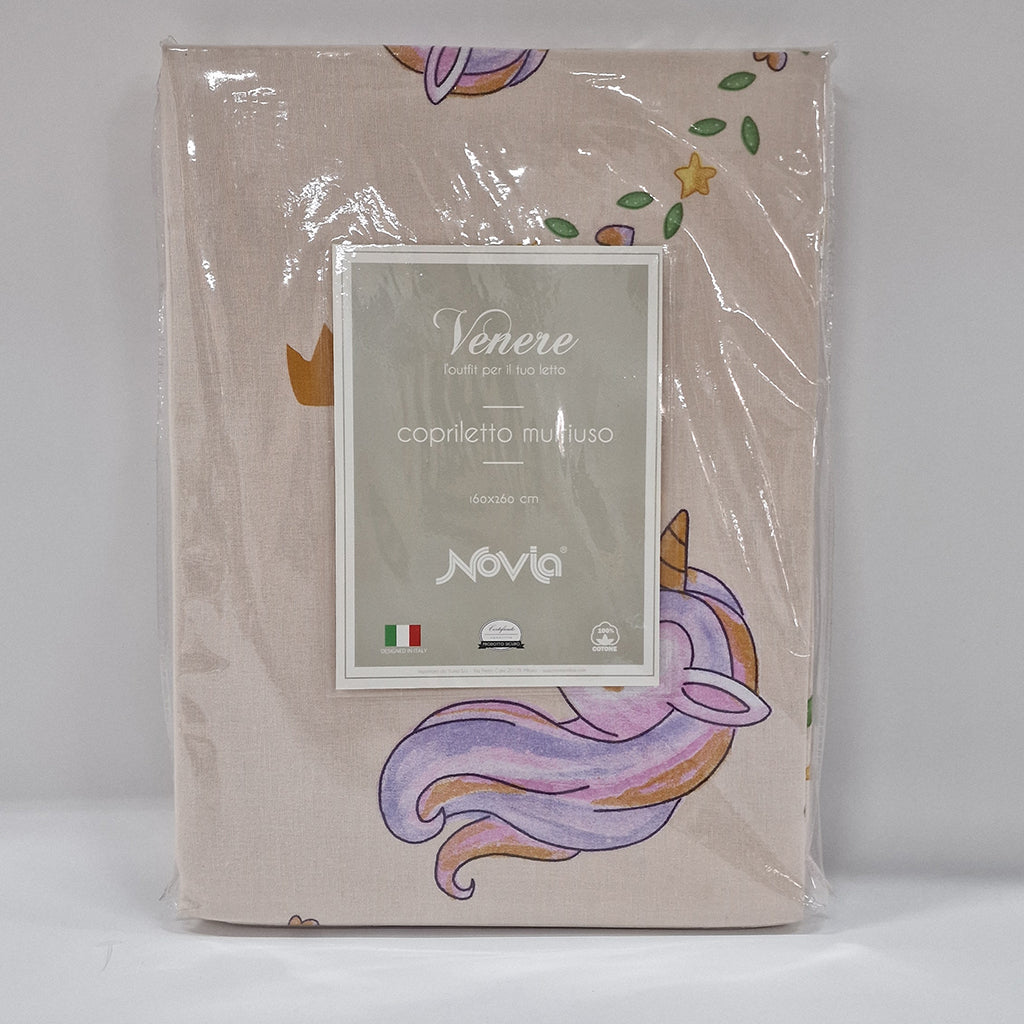 Copriletto Singolo Novia Venere Unicorno