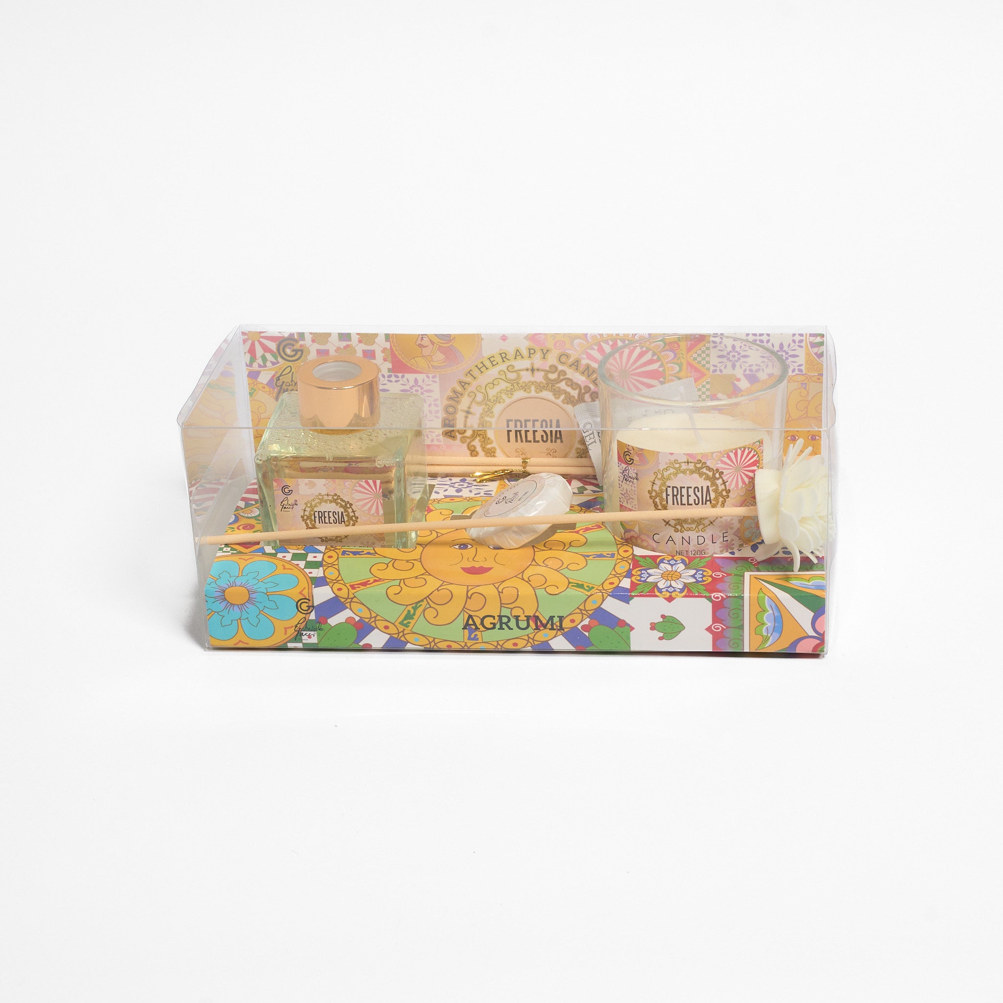 Set Diffusore per Ambienti Candela e Saponetta Profumata