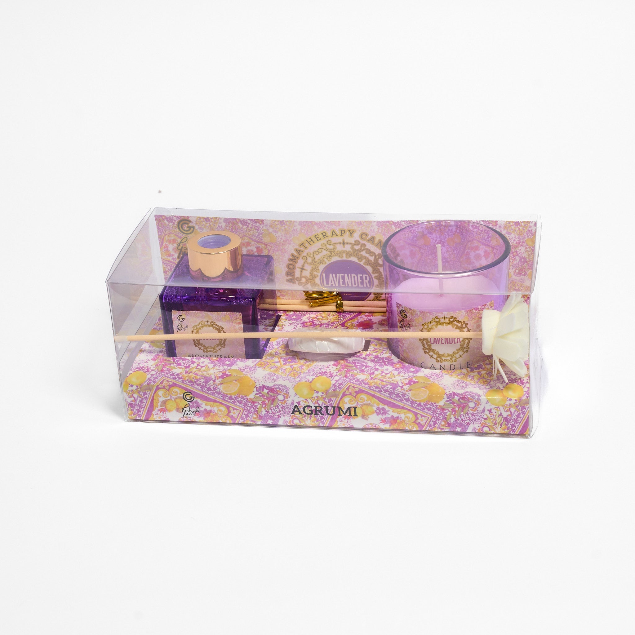 Set Diffusore per Ambienti Candela e Saponetta Profumata