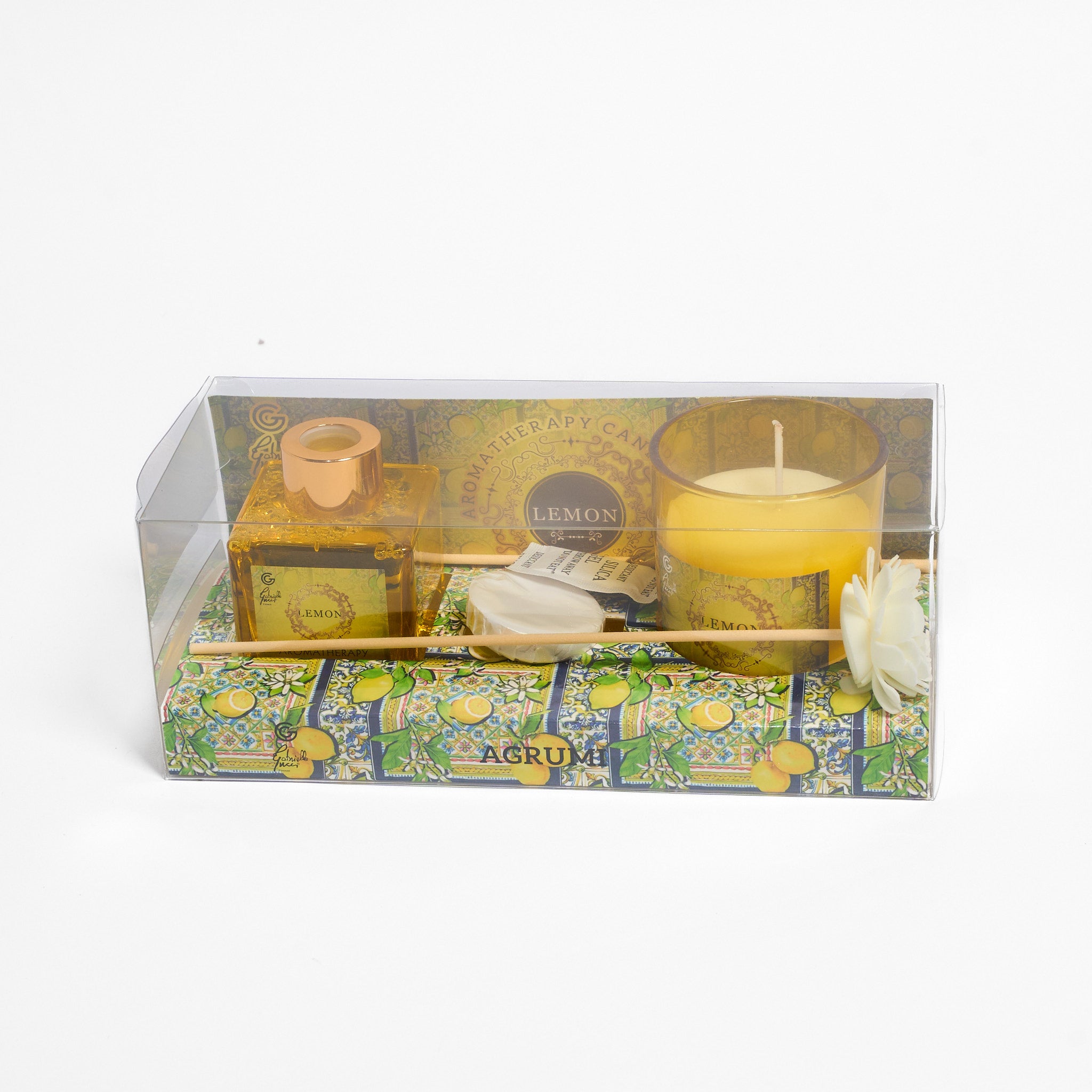 Set Diffusore per Ambienti Candela e Saponetta Profumata