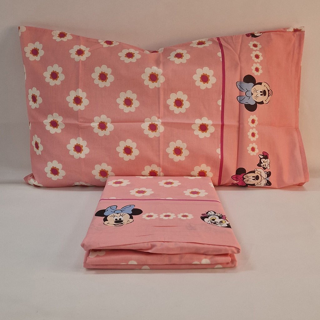 Set Lenzuola Singolo Cotone Minnie Disney