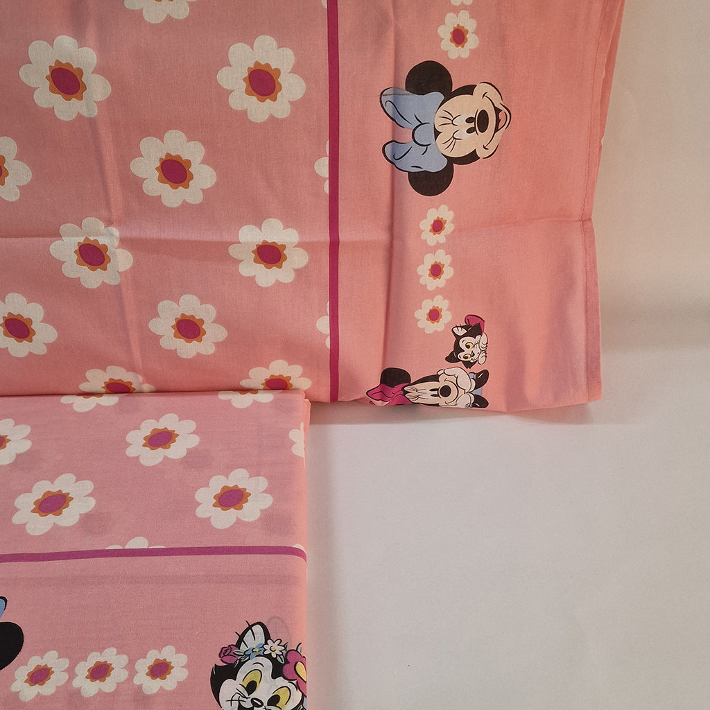 Set Lenzuola Singolo Cotone Minnie Disney