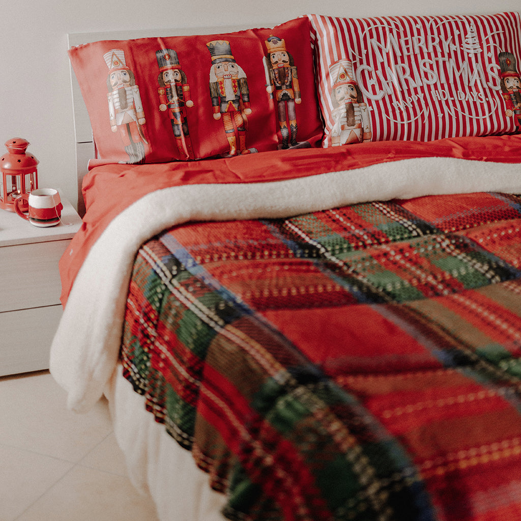 Trapunta Nami Natalizia Con Retro in Pelliccia TARTAN