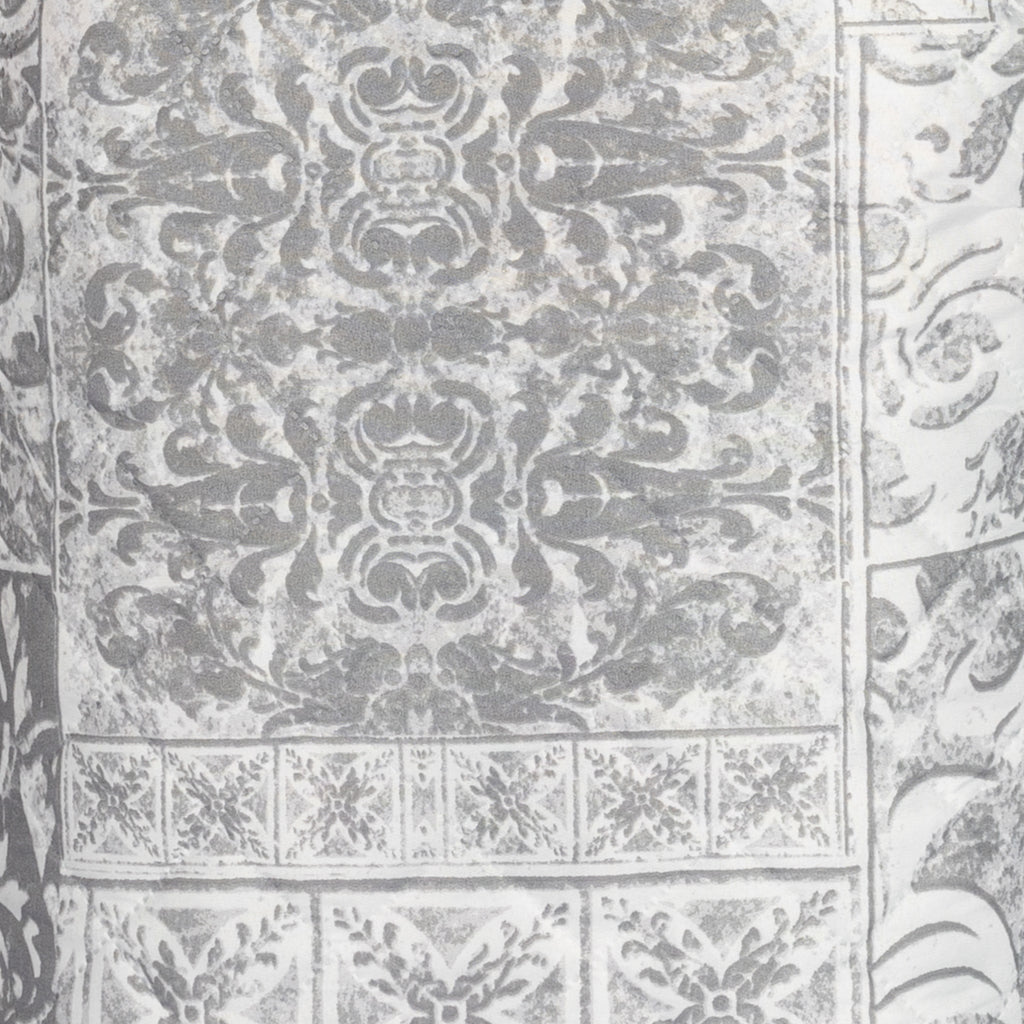 Trapuntino Italiano Matrimoniale Double Face Maiolica Grigio