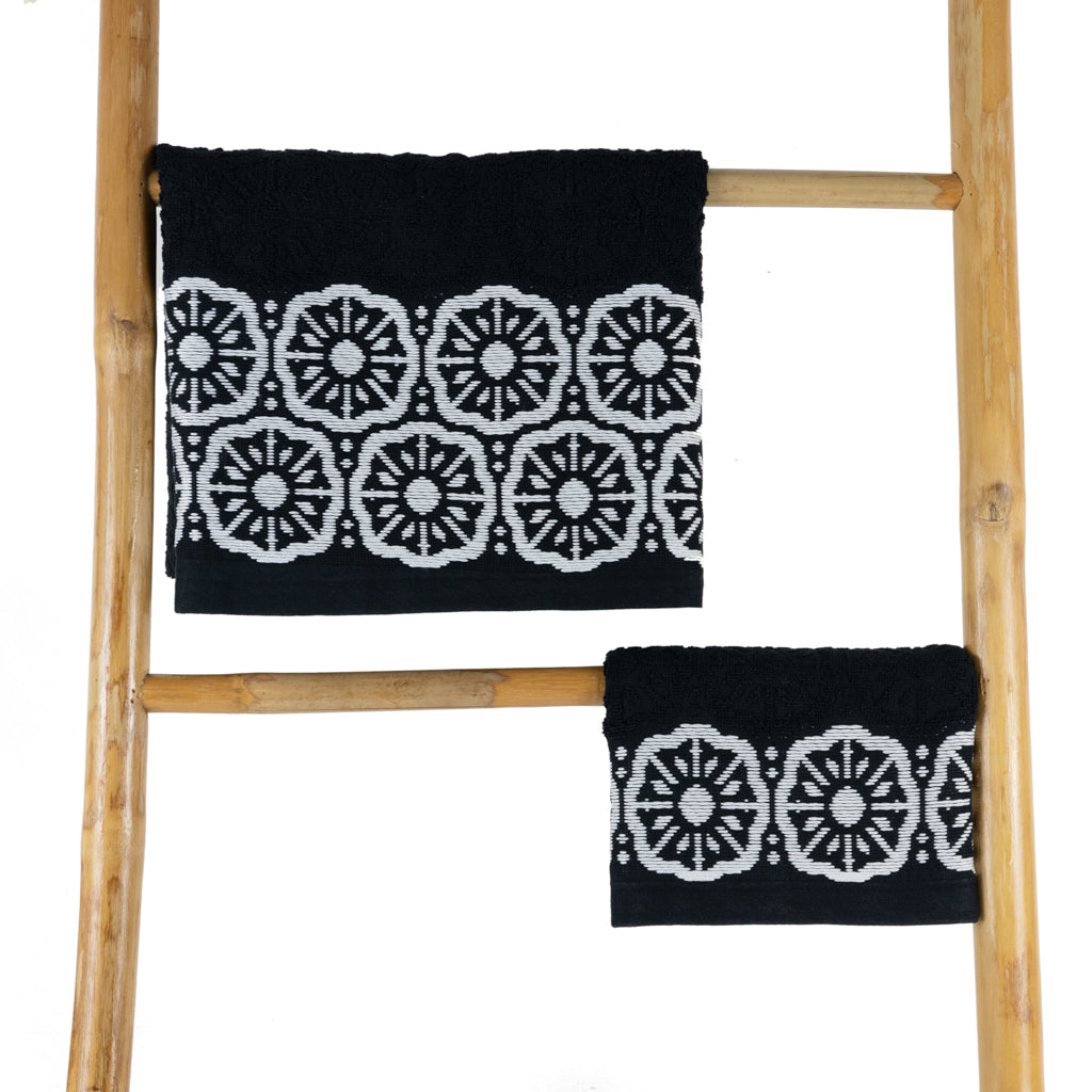Asciugamano Viso e Ospite Spugna Jacquard Liabel Fiore