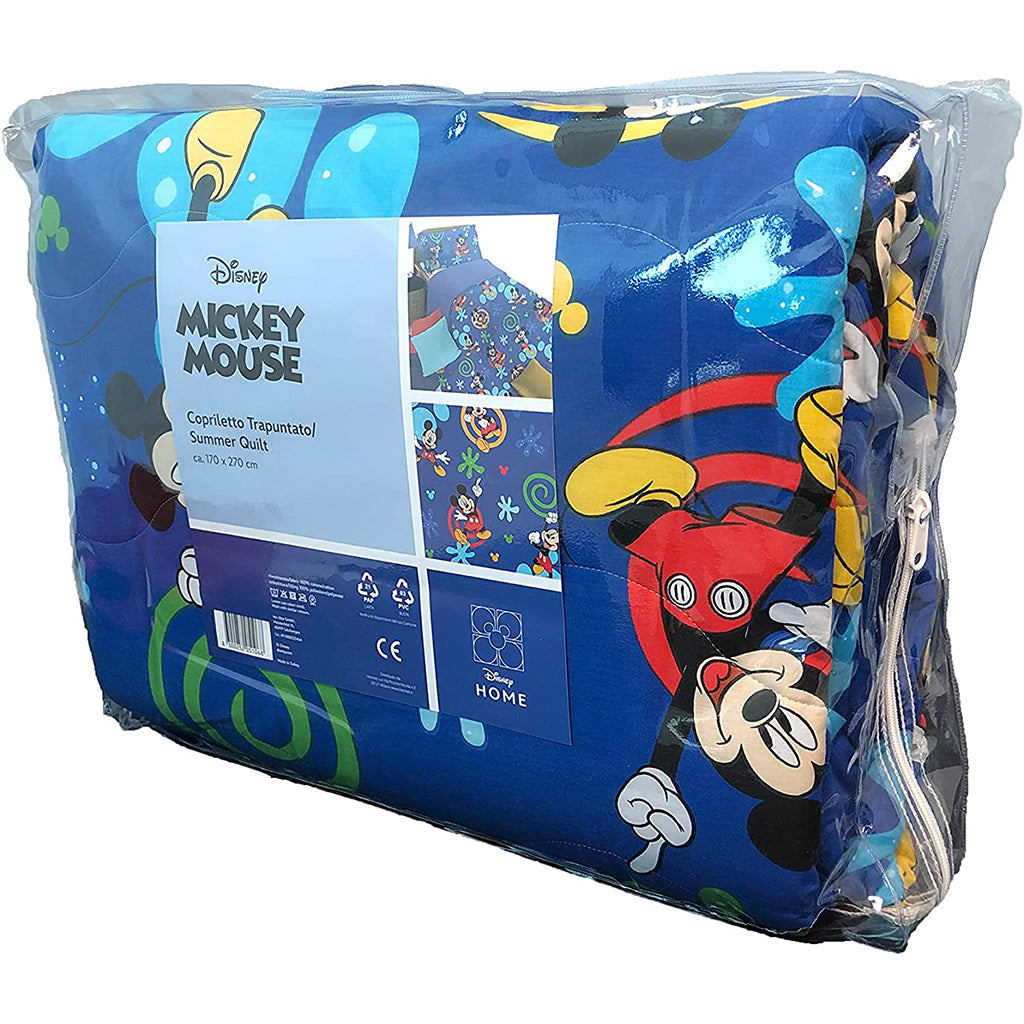 Copriletto Trapuntato Singolo Topolino Disney
