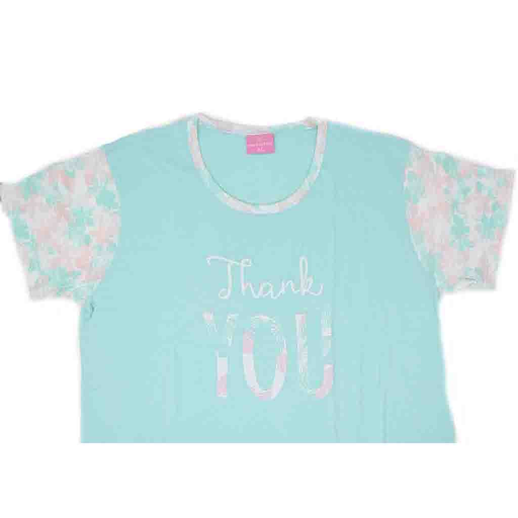 Camicia da Notte Cotone Donna Manica Corta Lara Justin Tropical 925