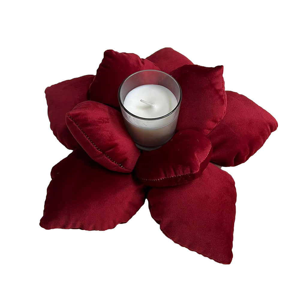 Portacandela in Velluto Fiore