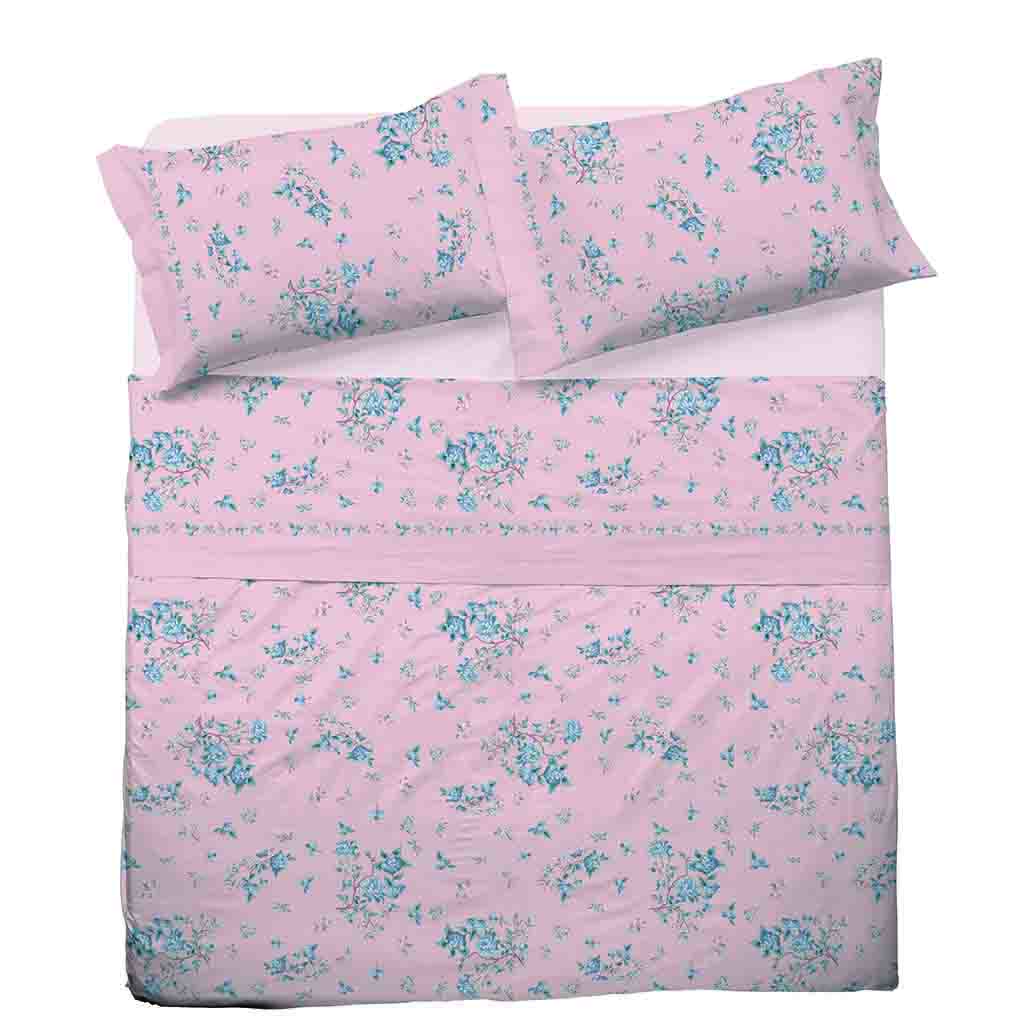 Completo Letto Cotone Matrimoniale Pompea Milena