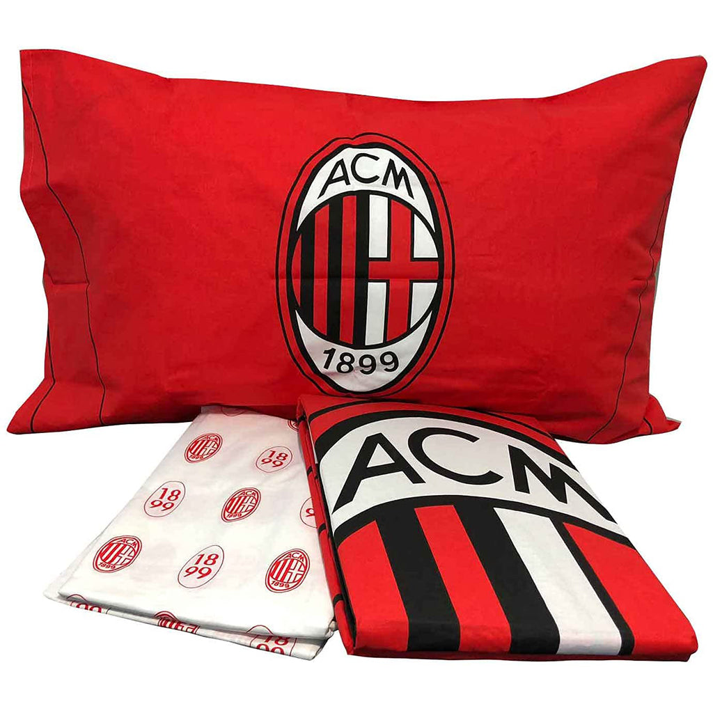 Set Lenzuola Cotone Singolo Ufficiale A.C. Milan