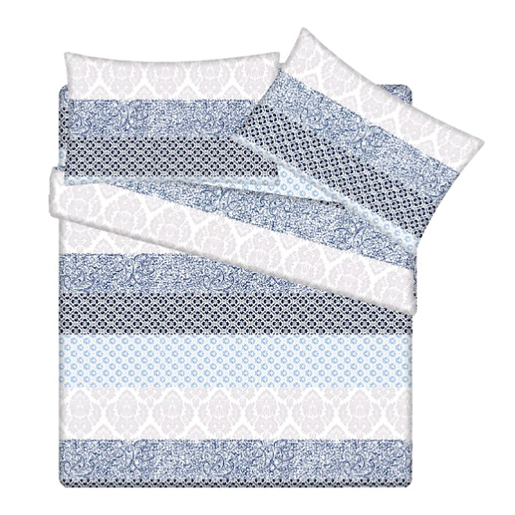 Completo Letto Microfibra My House Leaves