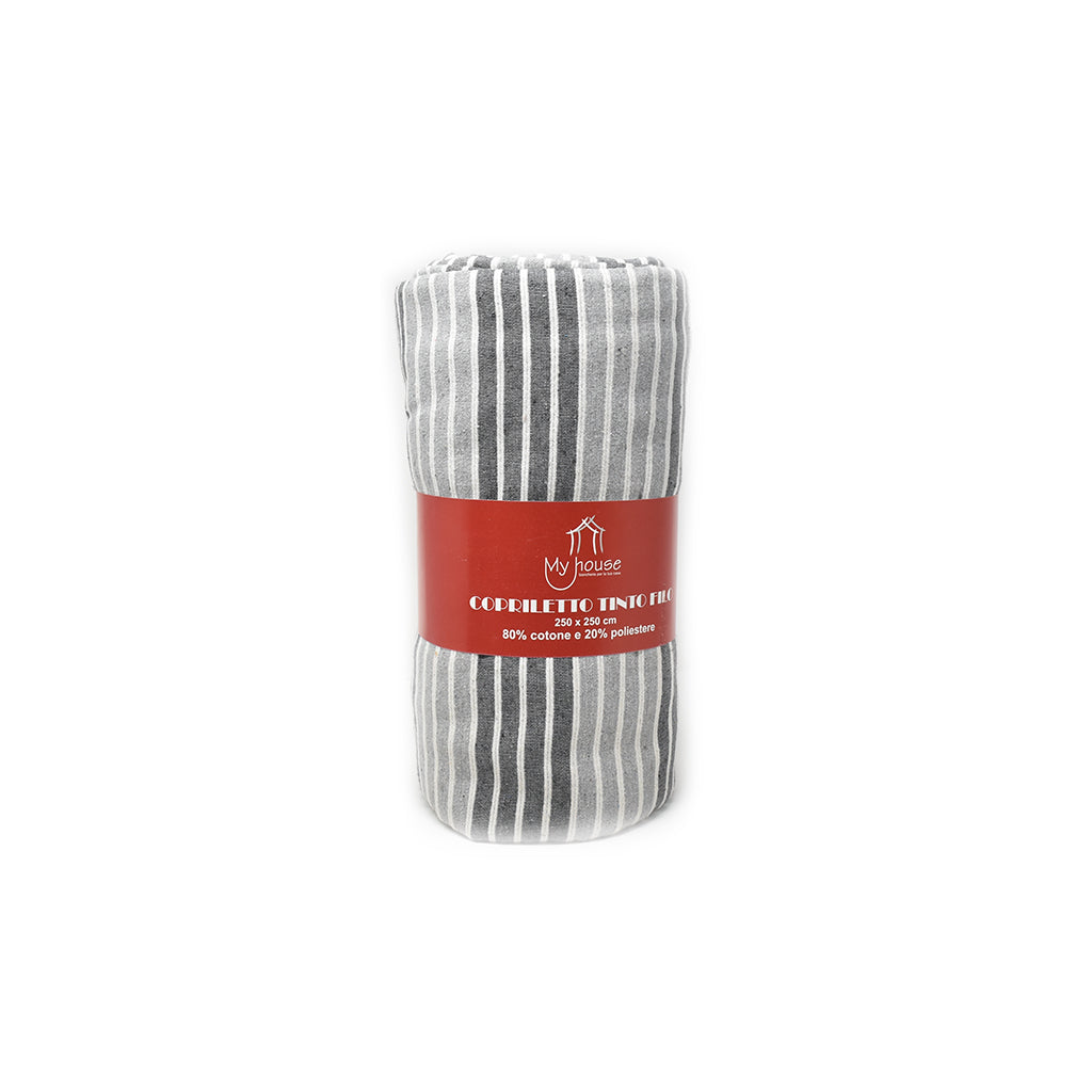 Copriletto Tinto Filo Righe