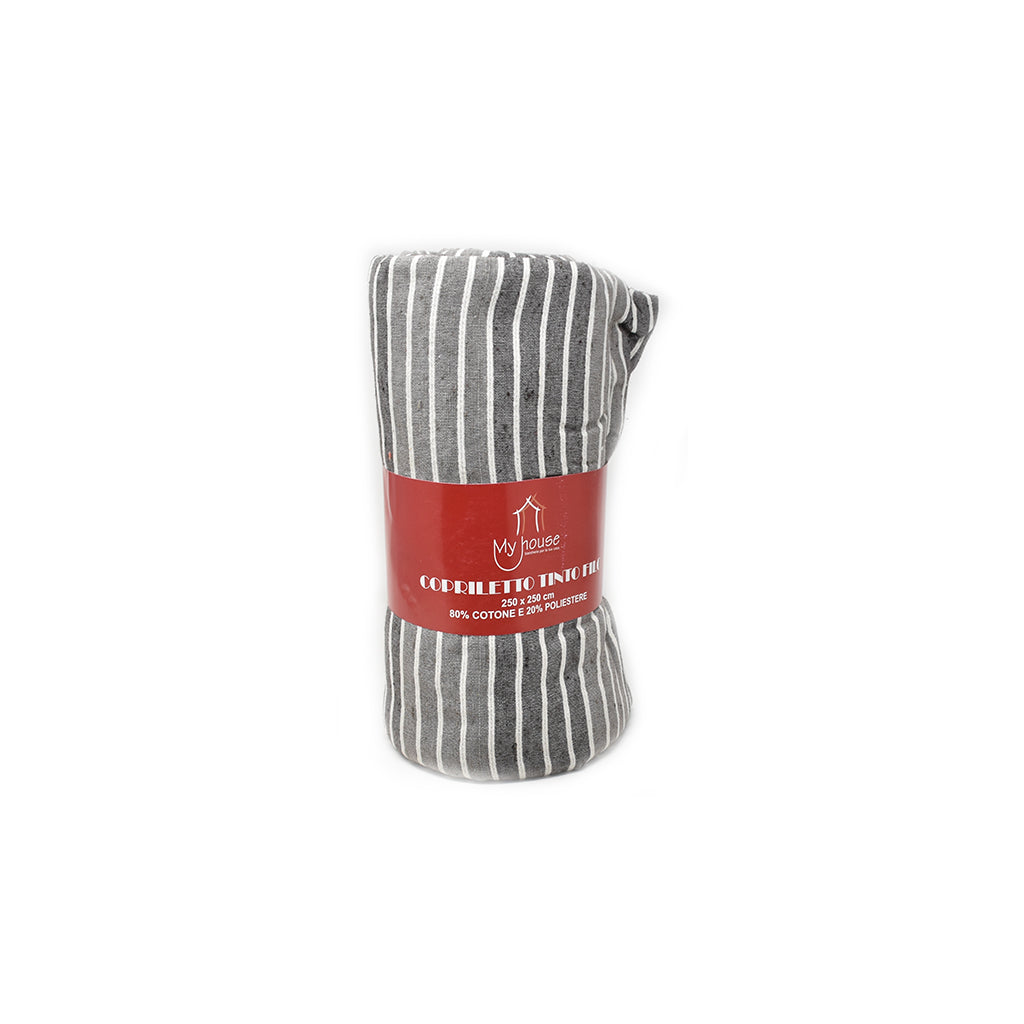 Copriletto Tinto Filo Righe
