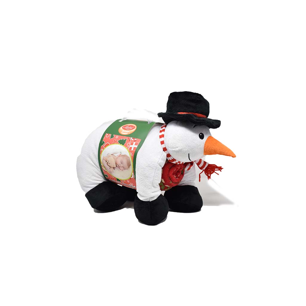 Cuscino Pupazzo Di Neve con Plaid Liabel