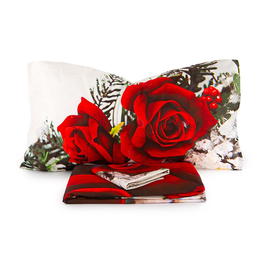 Parure Copripiumino Matrimoniale Digitale Novia Rosè