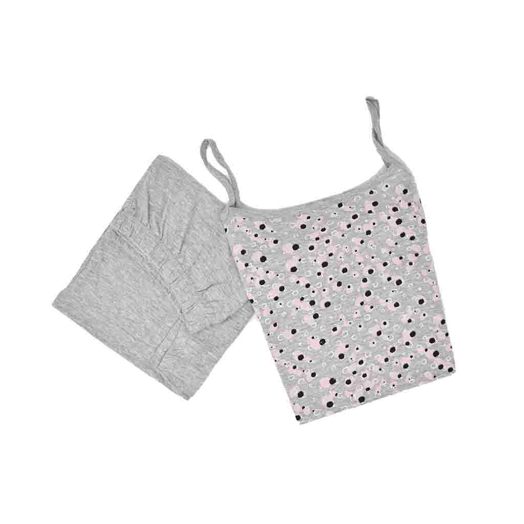 Pigiama Cotone Donna Bretelline Pantaloncini Lara Justin Pois 931