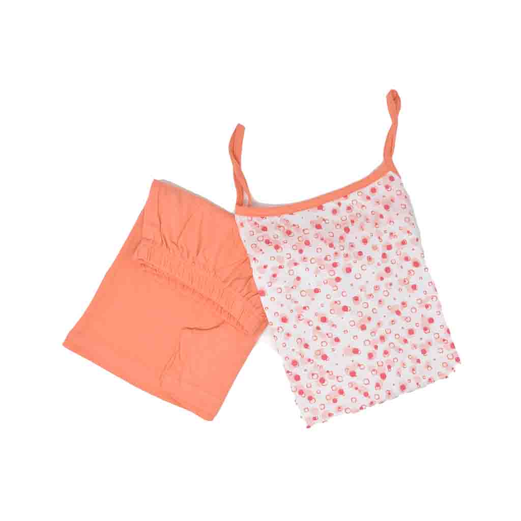 Pigiama Cotone Donna Bretelline Pantaloncini Lara Justin Pois 931
