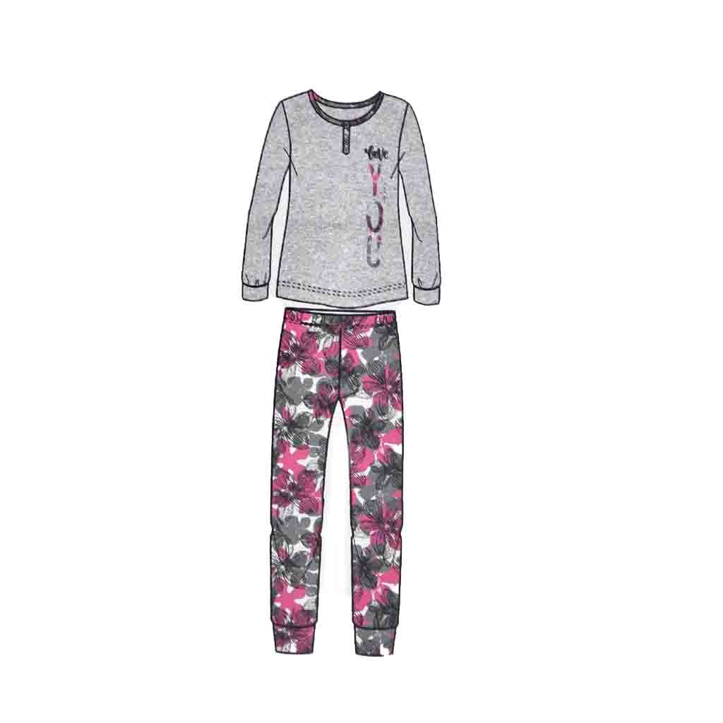 Pigiama Cotone Maniche Lunghe Donna Lara Justin 924