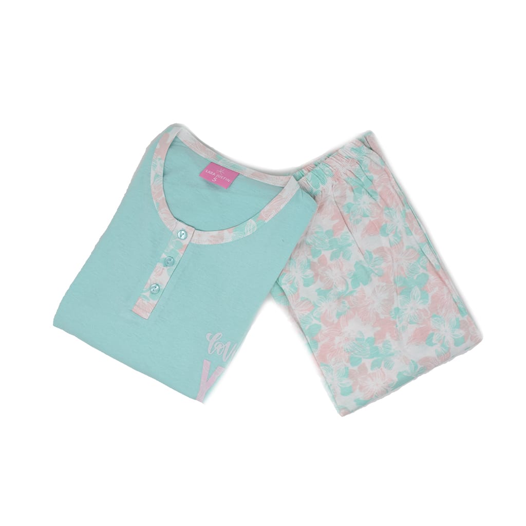 Pigiama Cotone Maniche Lunghe Donna Lara Justin 924