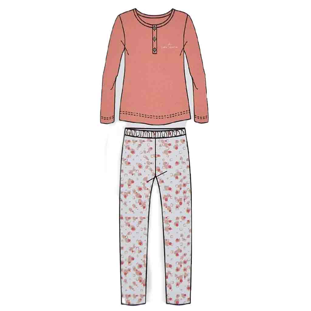 Pigiama Cotone Maniche Lunghe Donna Lara Justin 930
