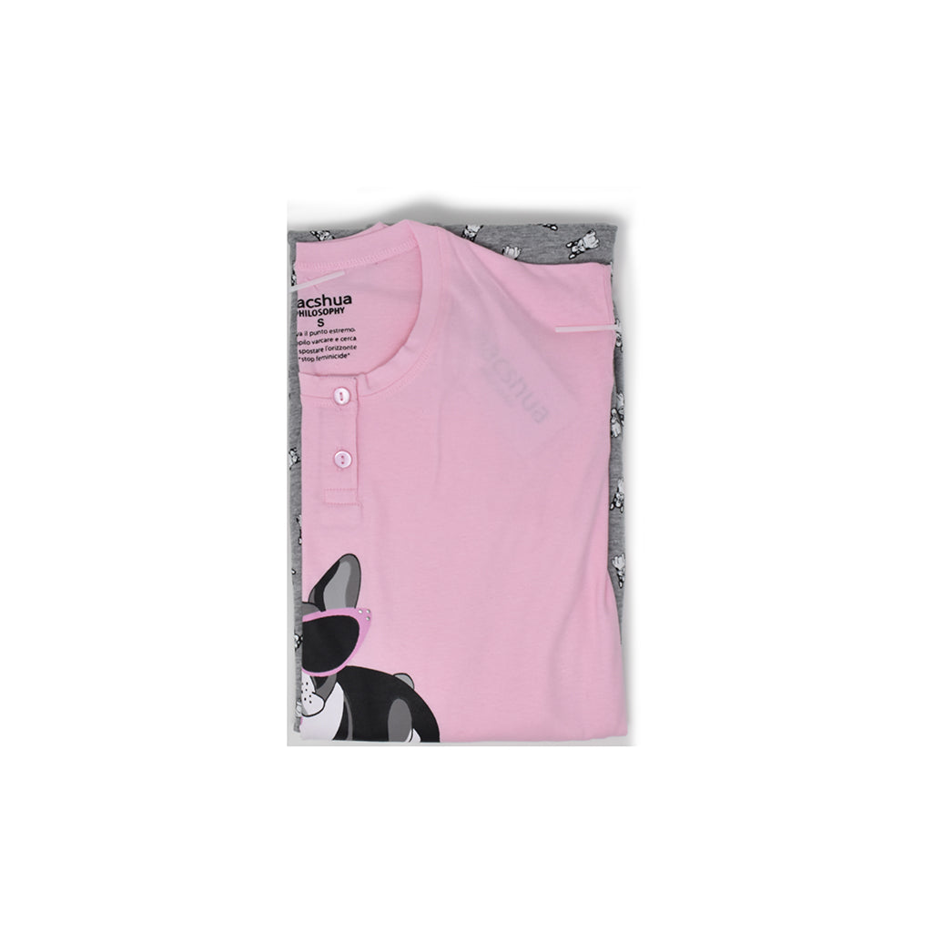 Pigiama Cotone Maniche Lunghe Donna Nacshua Bredin