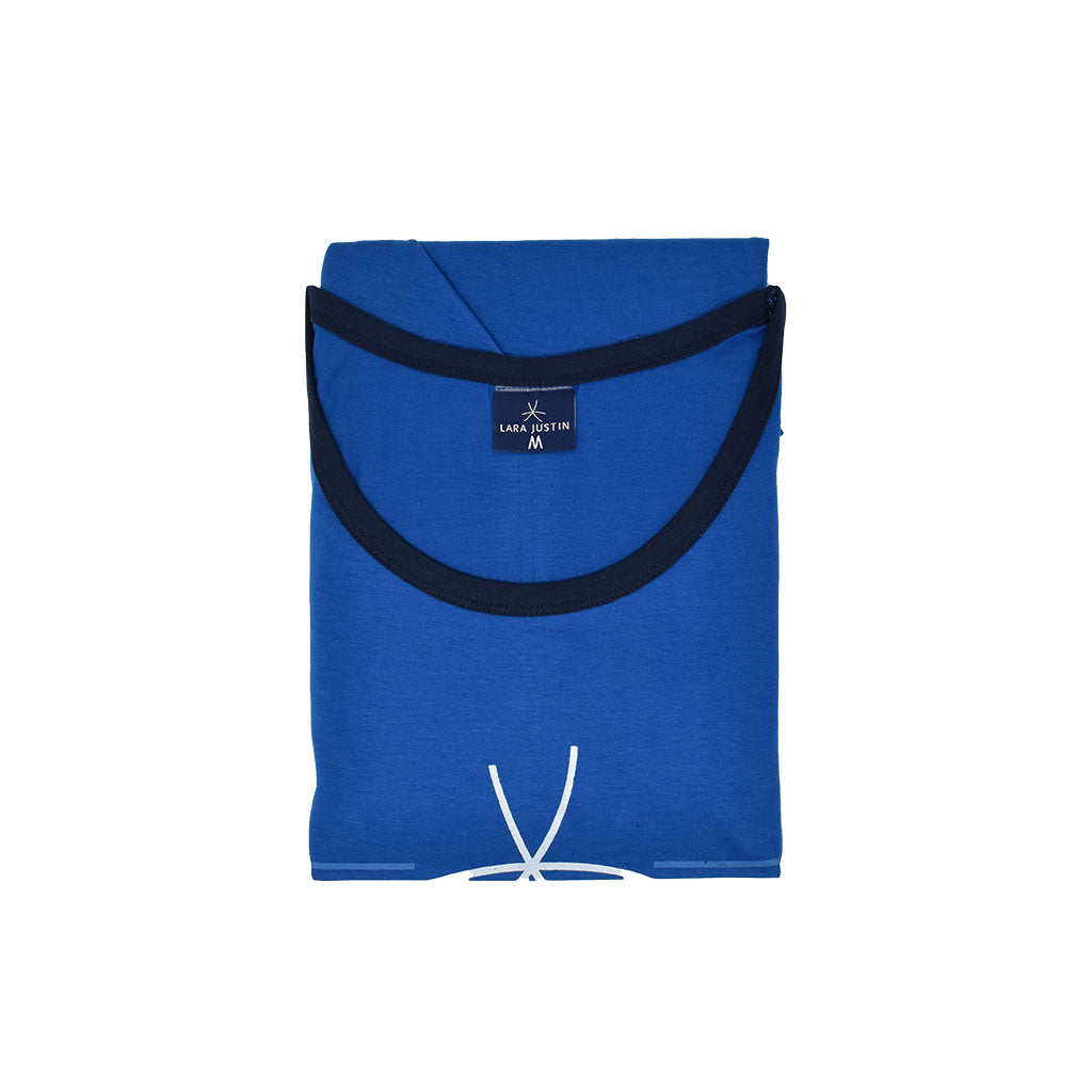 Pigiama Cotone Uomo Canotta Pantaloncini Lara Justin Tre Righe 1029