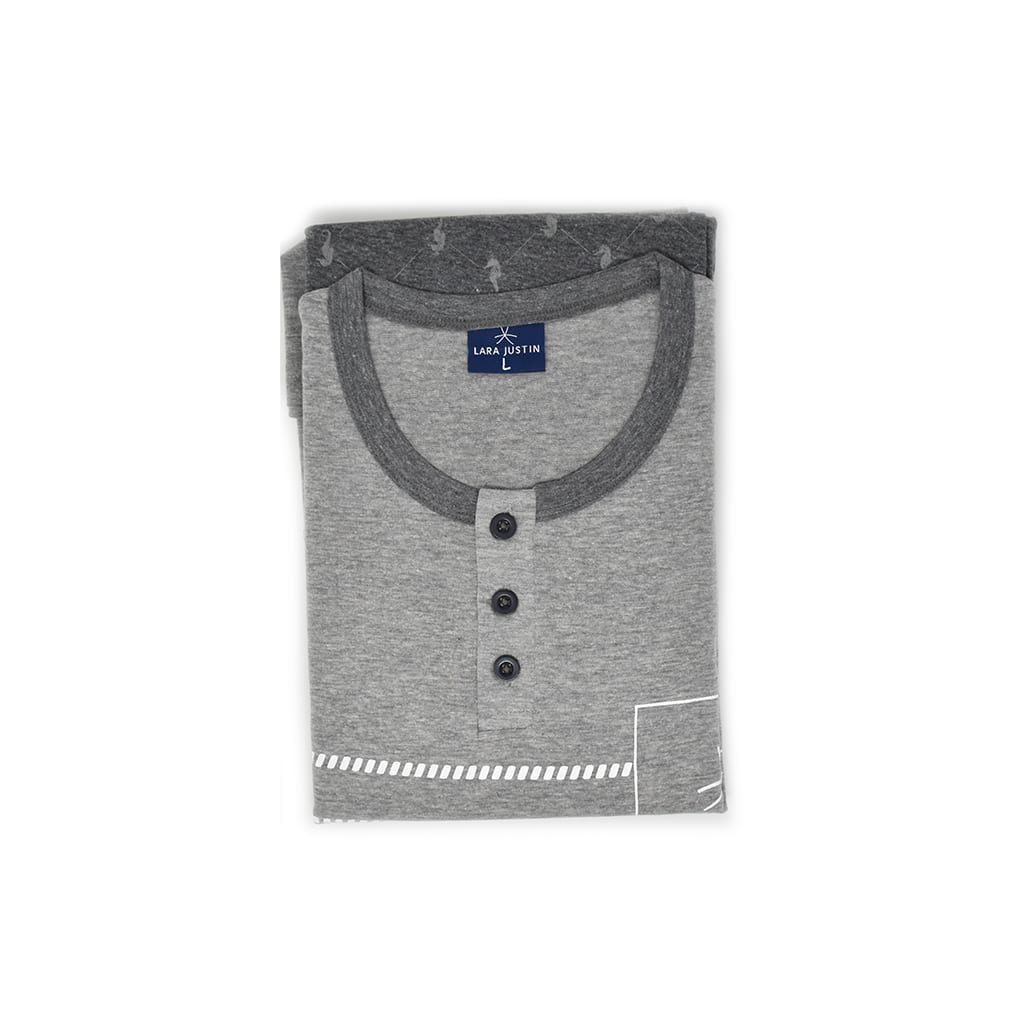 Pigiama Cotone Maniche Lunghe Uomo Lara Justin 1021