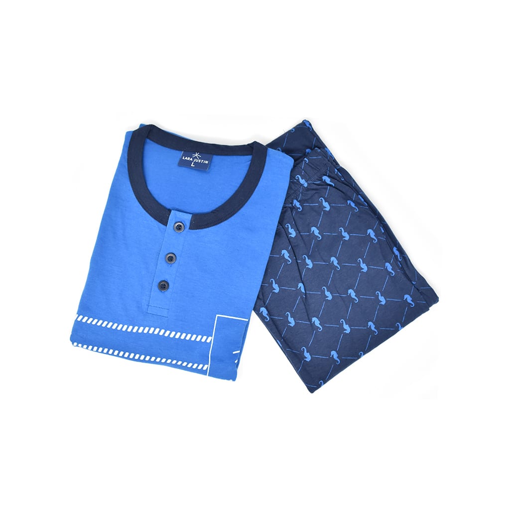Pigiama Cotone Maniche Lunghe Uomo Lara Justin 1021