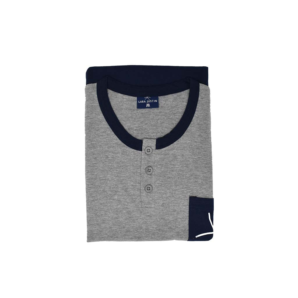 Pigiama Cotone Uomo Maniche Corte Pantaloncini Lara Justin Taschino 1024