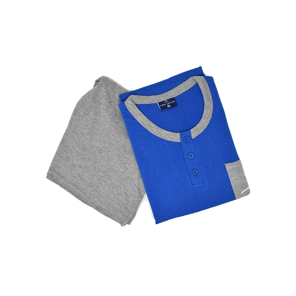 Pigiama Cotone Uomo Maniche Corte Pantaloncini Lara Justin Taschino 1024