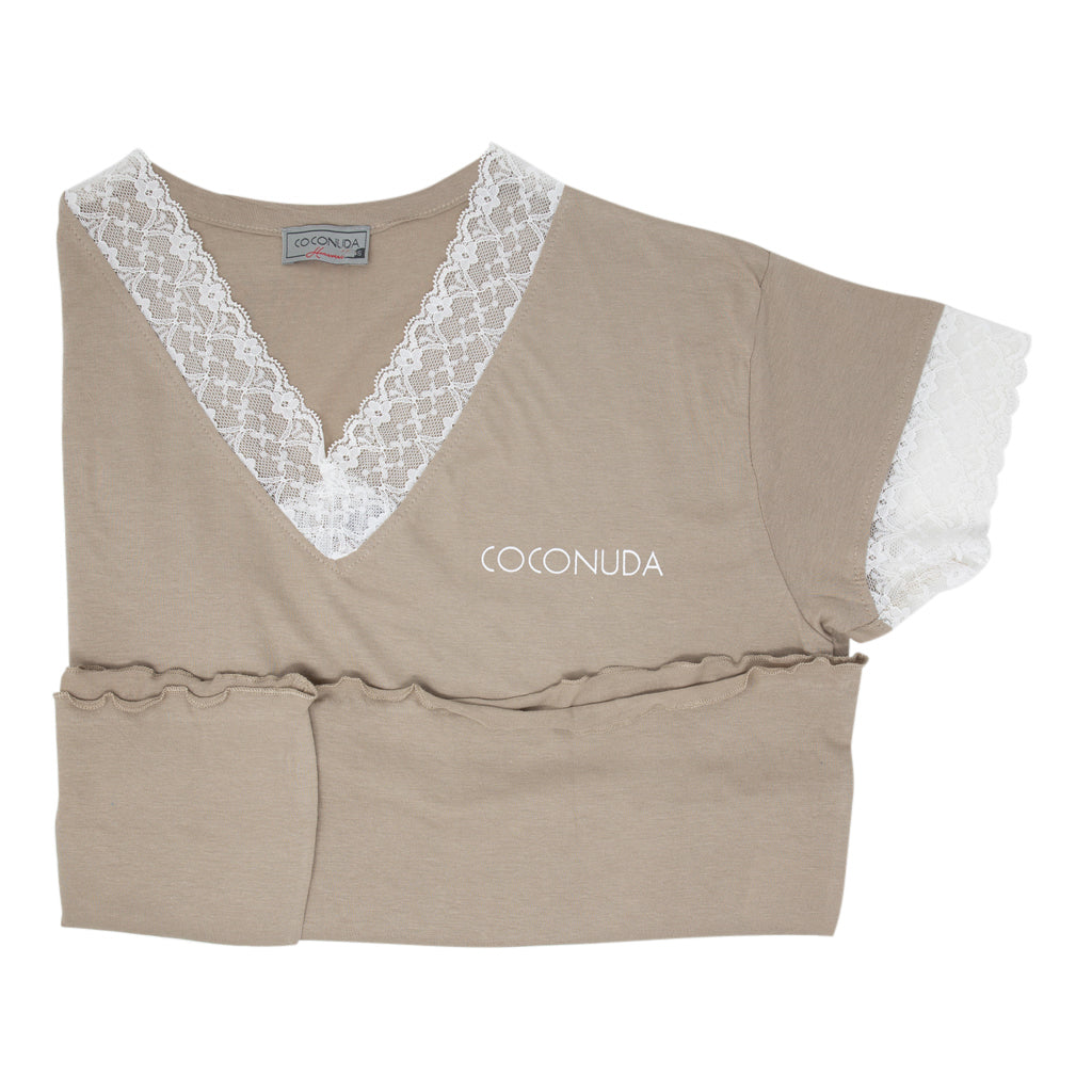Pigiama Donna Maniche Corte Pinocchietto Coconuda