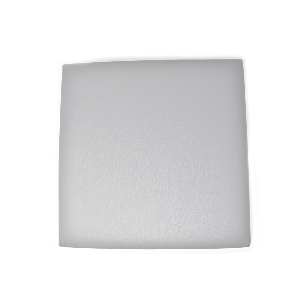 Pouf Simil-Pelle Contenitore Quadrato Tinta Unita 38x38