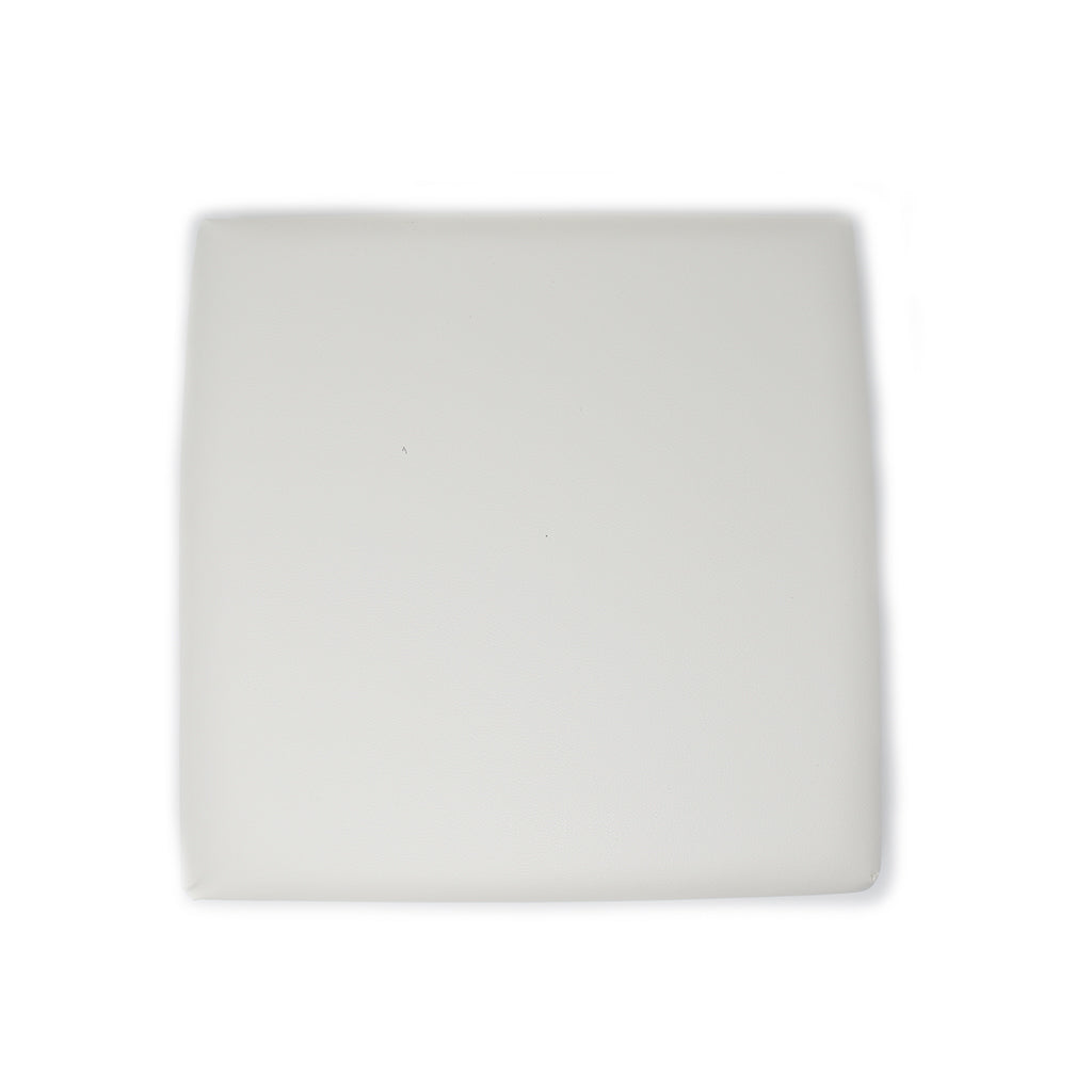 Pouf Simil-Pelle Contenitore Quadrato Tinta Unita 38x38