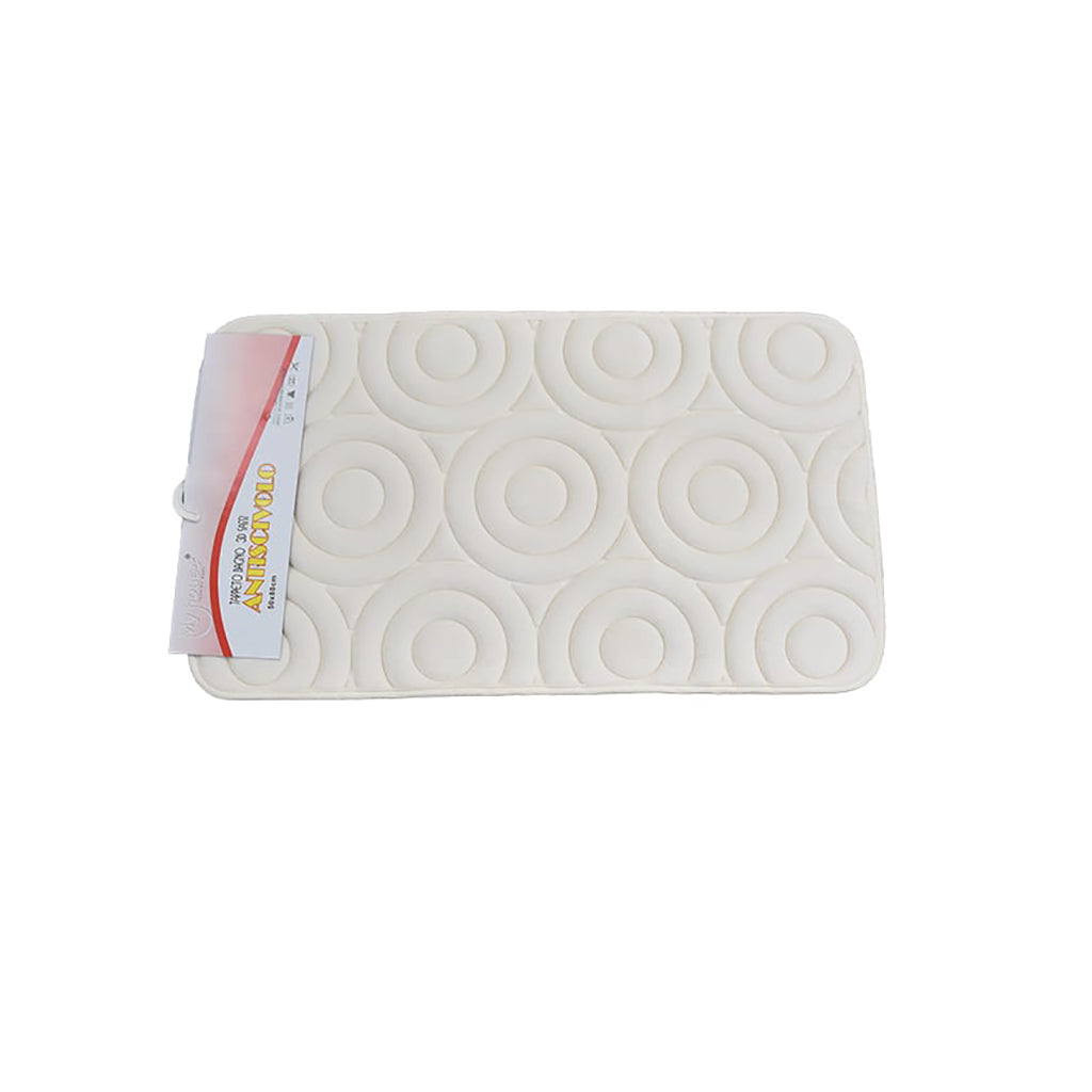 Tappeto Bagno Memory Cerchi 50x80