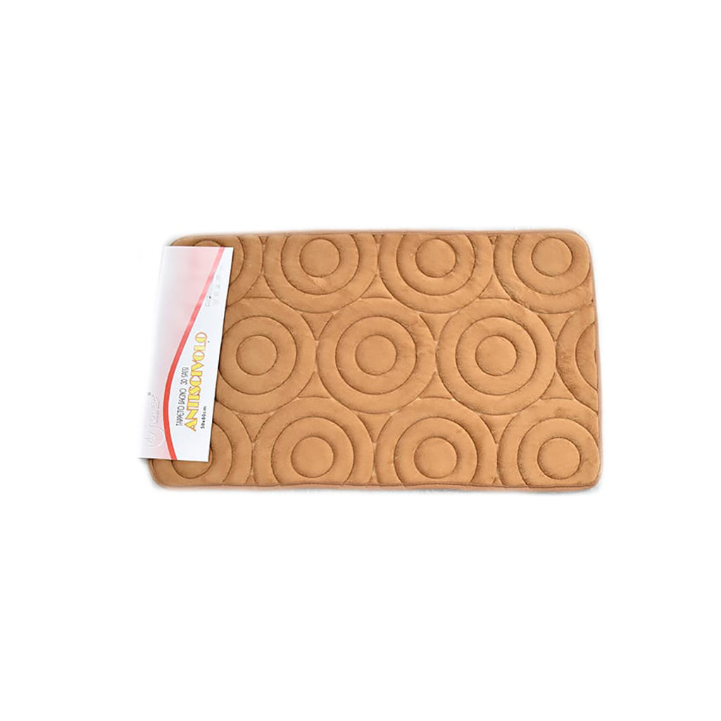 Tappeto Bagno Memory Cerchi 50x80