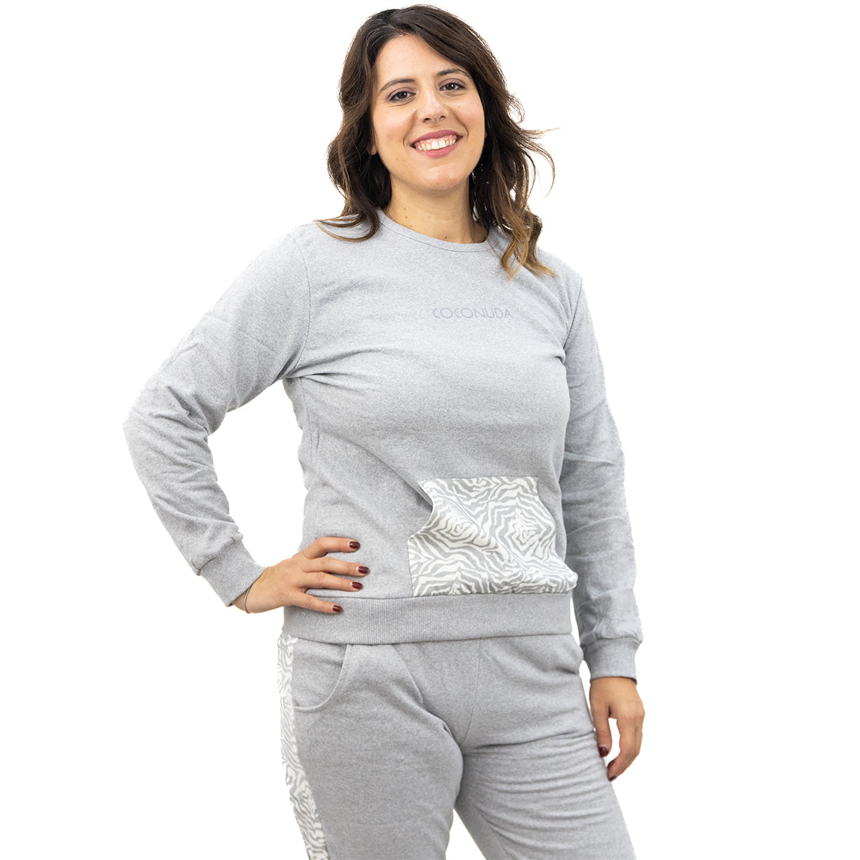 Pigiama Donna Caldo Cotone Coconuda Animalier