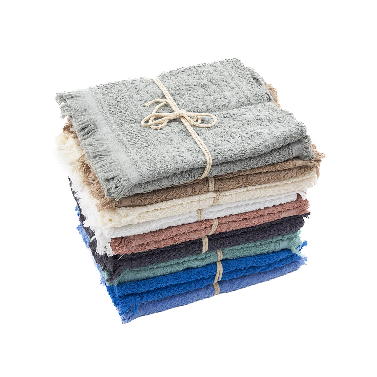 Asciugamano con Ospite Spugna Jacquard Liabel Aurora