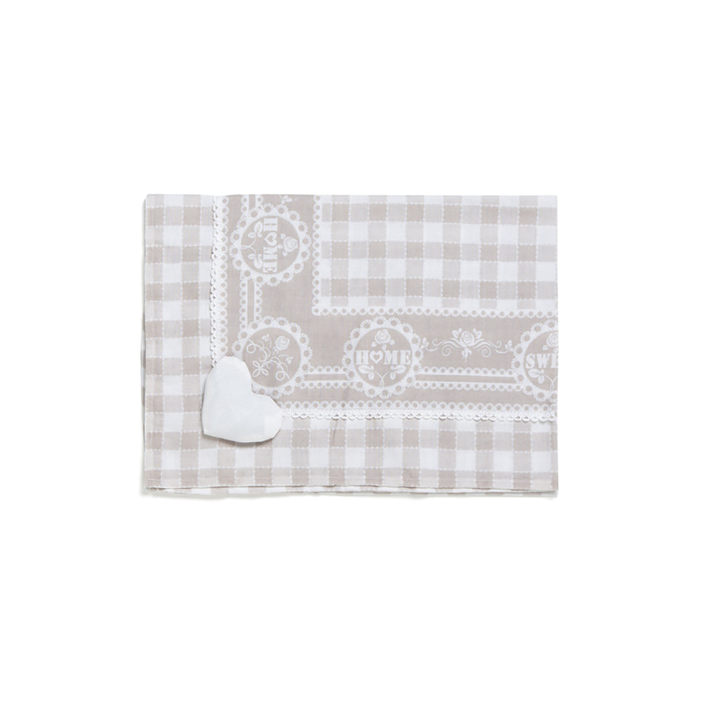 Centrotavola 85x85 Shabby Chic Beige