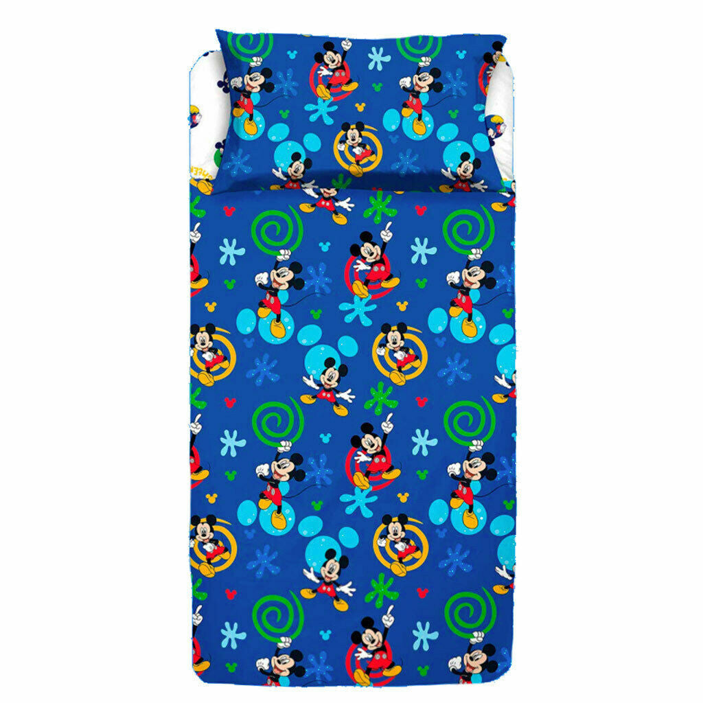 Completo Letto Cotone Singolo Disney Topolino
