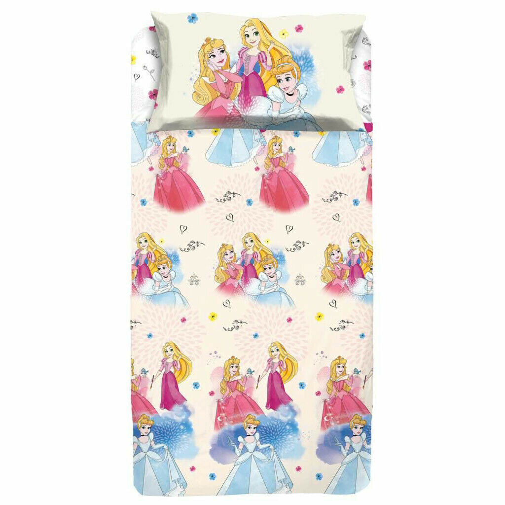 Completo Letto Cotone Singolo Disney Principesse