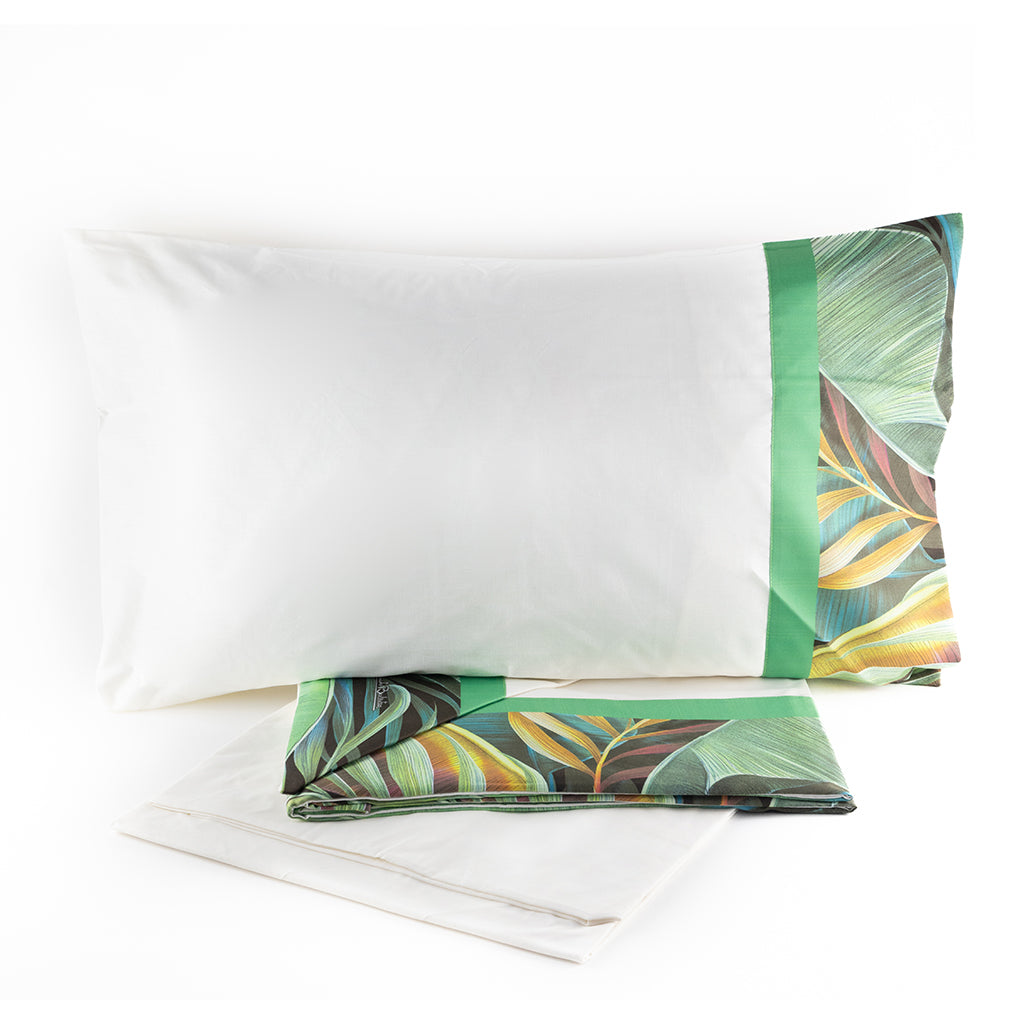Set Lenzuola Cotone Matrimoniale Renato Balestra Jungle