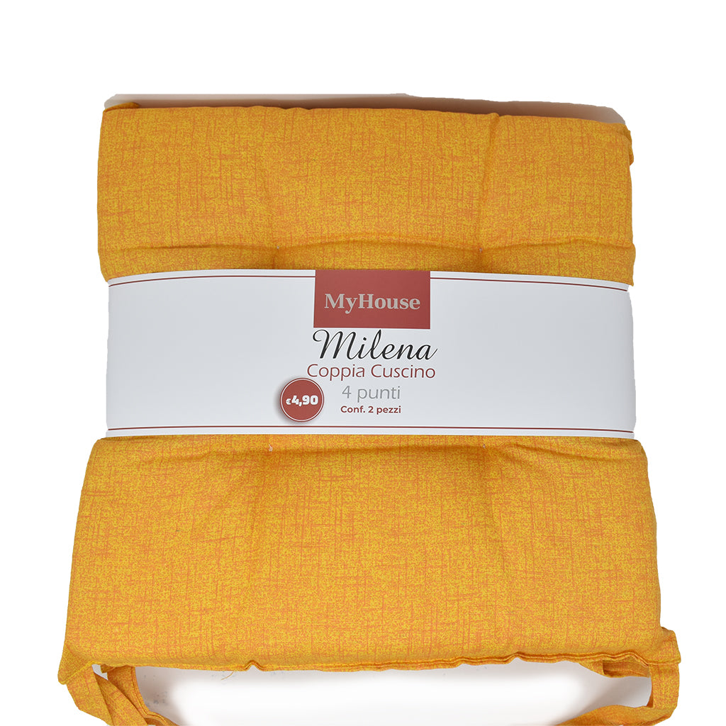Coppia Cuscini Sedia Quattro Punti My House Milena